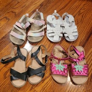 Tucker + Tate Pink and Black Sandals Summer Essentials
